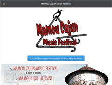 Tablet Screenshot of mamoucajunmusicfestival.com